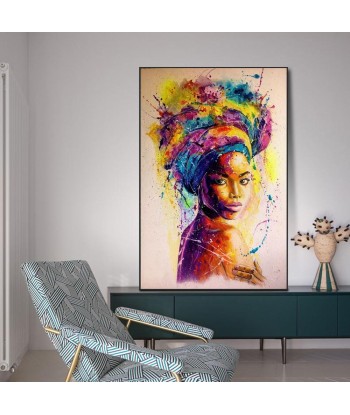 Tableau Femme Afro de France