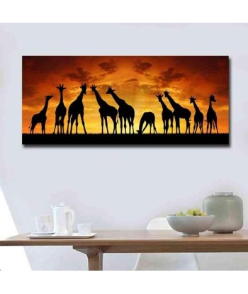 Tableau Africain Girafe pas cher