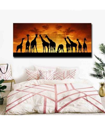 Tableau Africain Girafe pas cher