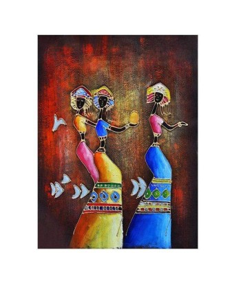 Tableau Art Contemporain Africain en linge