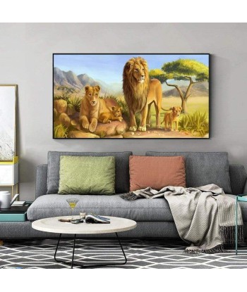 Tableau Moderne Lion Amélioration de cerveau avec