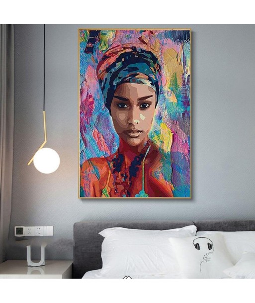 Tableau Portrait Africain ou a consommer sur place