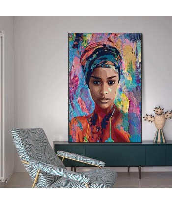 Tableau Portrait Africain ou a consommer sur place