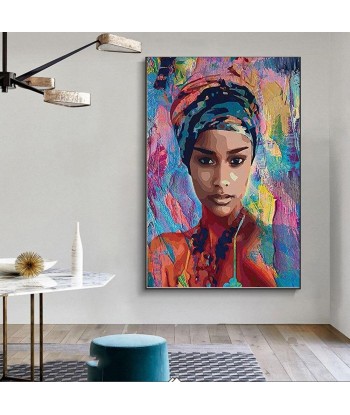 Tableau Portrait Africain ou a consommer sur place