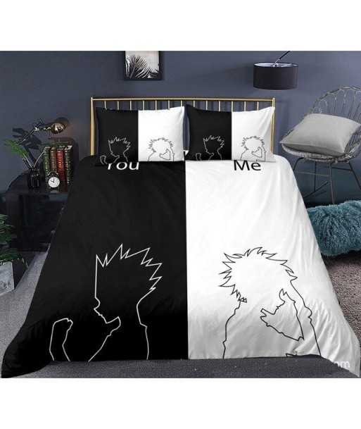 Housse de Couette HxH  Noir et Blanc shop