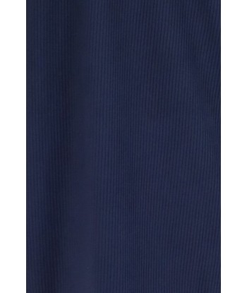 ENSEMBLE PLISSÉ CHEMISE COL MAO ET PANTALON - BLEU prix