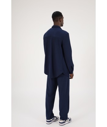 ENSEMBLE PLISSÉ CHEMISE ET PANTALON - BLEU MARINE Vous souhaitez 