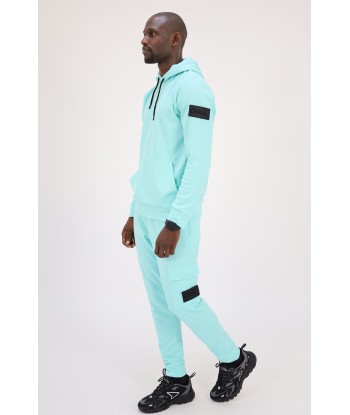 ENSEMBLE STREETWEAR CAPUCHE ALPHA - TURQUOISE commande en ligne