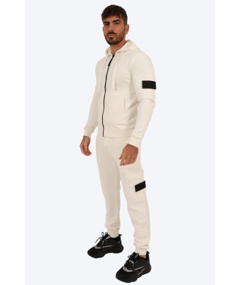 ENSEMBLE SPORTIF ALPHA 100% COTON - BLANC le concept de la Pate a emporter 