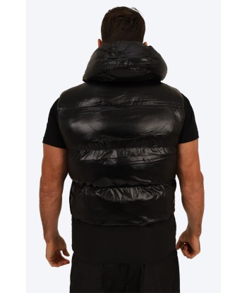 GILET MATELASSÉ NOIR TENDANCE les muscles