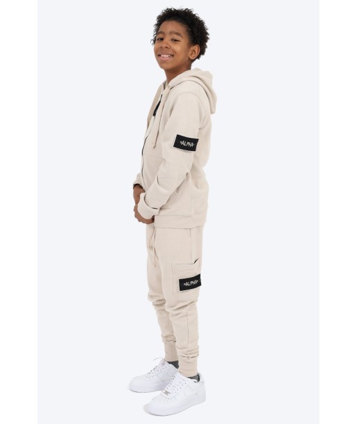 ENSEMBLE ENFANT SPORTIF ALPHA 100% COTON - BEIGE pour bénéficier 