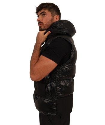 GILET MATELASSÉ NOIR TENDANCE les muscles