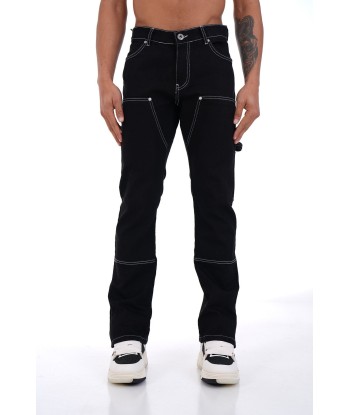 JEAN ZIPPED BLACK livraison gratuite