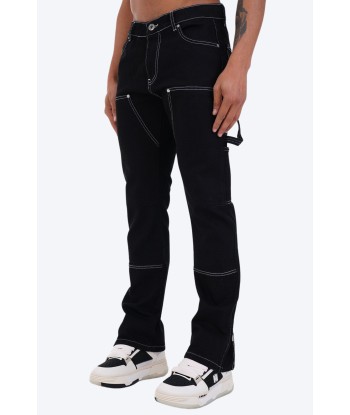 JEAN ZIPPED BLACK livraison gratuite