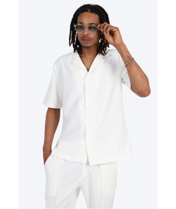 CHEMISE MANCHE COURTE ET PANTALON ASSORTI - BLANC 2 - 3 jours ouvrés.