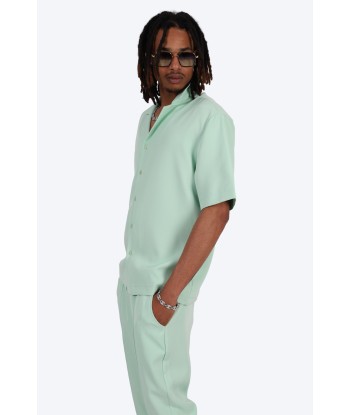 CHEMISE MANCHE COURTE ET PANTALON ASSORTI - VERT france