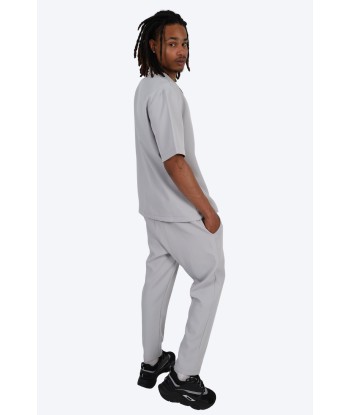 CHEMISE MANCHE COURTE ET PANTALON ASSORTI - GRIS livraison gratuite