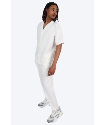 CHEMISE MANCHE COURTE ET PANTALON ASSORTI - BLANC 2 - 3 jours ouvrés.