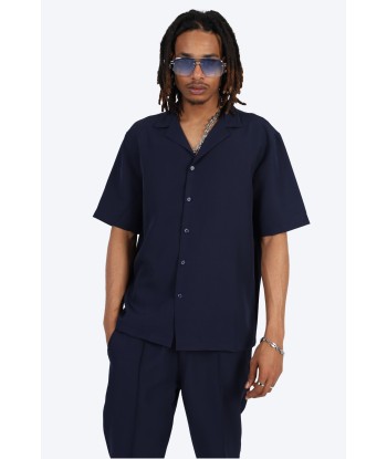 CHEMISE MANCHE COURTE ET PANTALON ASSORTI - BLEU MARINE votre