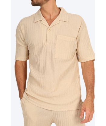 ENSEMBLE ESTIVAL CHEMISE À POCHE - BEIGE de France