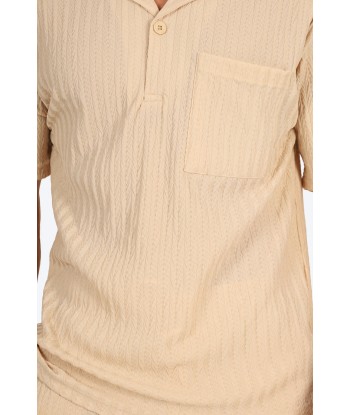 ENSEMBLE ESTIVAL CHEMISE À POCHE - BEIGE de France