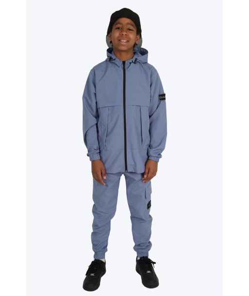 SURVÊTEMENT ALPHA ENFANT VESTE ET PANTALON - BLEU FONCÉ en linge