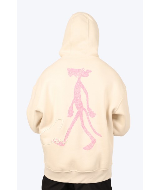 HOODIE "PANTHÈRE GRAFFITI" - BEIGE pas cher