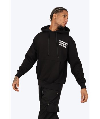 HOODIE "NOT FROM MONACO" NOIR Véritable concentré