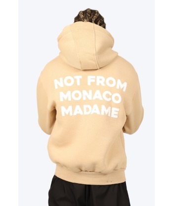 HOODIE "NOT FROM MONACO" BEIGE meilleur choix