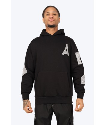 HOODIE "PARIS ICONIC" - NOIR soldes