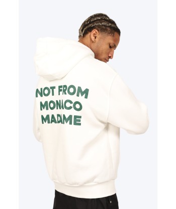 HOODIE "NOT FROM MONACO" BLANC votre