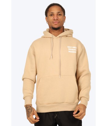 HOODIE "NOT FROM MONACO" BEIGE meilleur choix