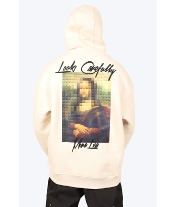 HOODIE "MONA PIXEL" - BEIGE Amélioration de cerveau avec