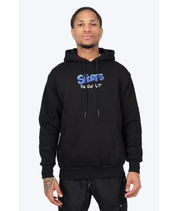 HOODIE "SMURF STYLE" - NOIR la livraison gratuite