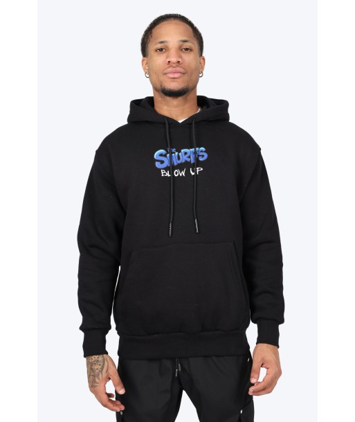 HOODIE "SMURF STYLE" - NOIR la livraison gratuite