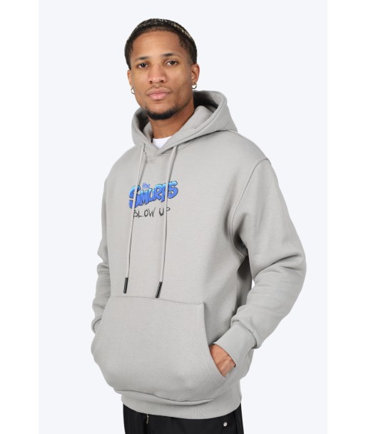 HOODIE "SMURF STYLE" - GRIS livraison et retour toujours gratuits