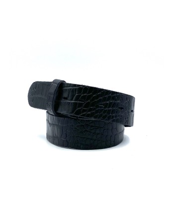 Ceinture effet Caiman noire Yolete acheter