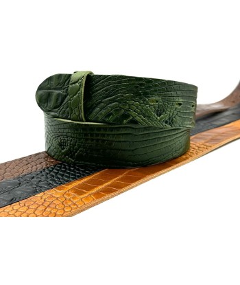 Ceinture effet Caiman kaki Yolete Comparez plus de prix