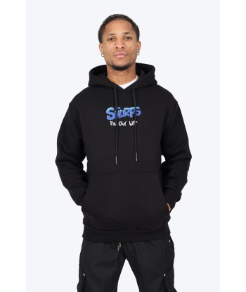 HOODIE "SMURF STYLE" - NOIR la livraison gratuite