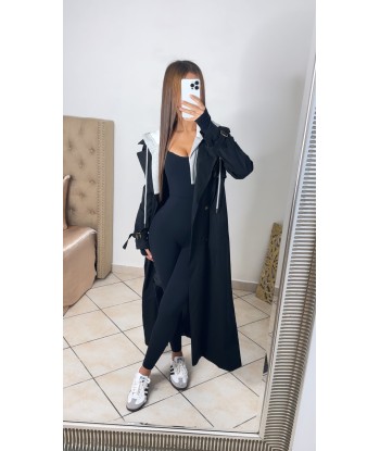 Trench capuche intégré [NOIR] prix pour 