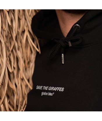 Sweat noir Save The Giraffes une grave pollution 