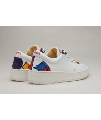 Sneakers Rétro Floral Tonal soldes