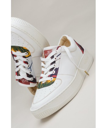 Sneakers Rétro Floral Tonal soldes