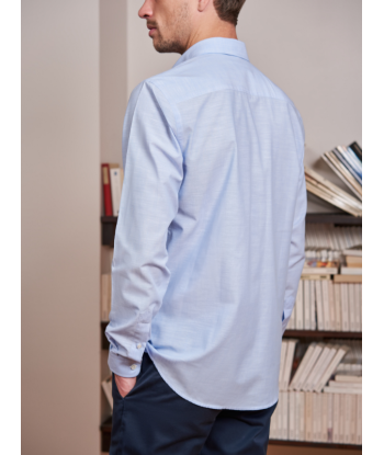 Chemise chambray Émile bleu ciel paiement sécurisé