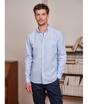 Chemise chambray Émile bleu ciel paiement sécurisé