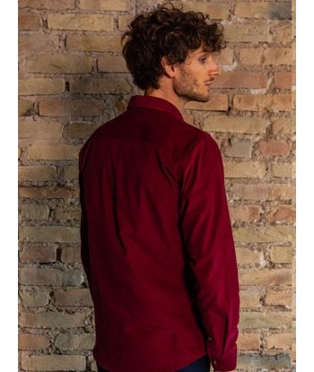 Chemise corduroy Émile bordeaux Fin de série