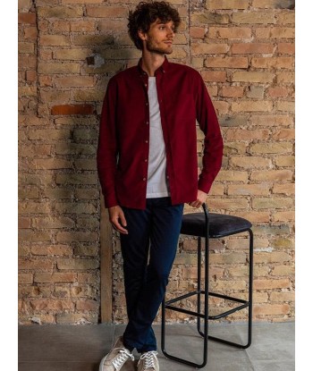 Chemise corduroy Émile bordeaux Fin de série