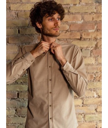 Chemise corduroy Émile beige l'évolution des habitudes 