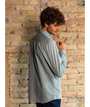 Chemise chambray Émile verte Par le système avancé 