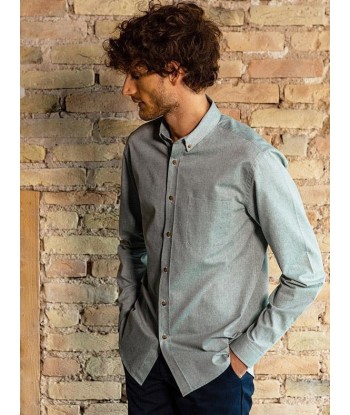 Chemise chambray Émile verte Par le système avancé 